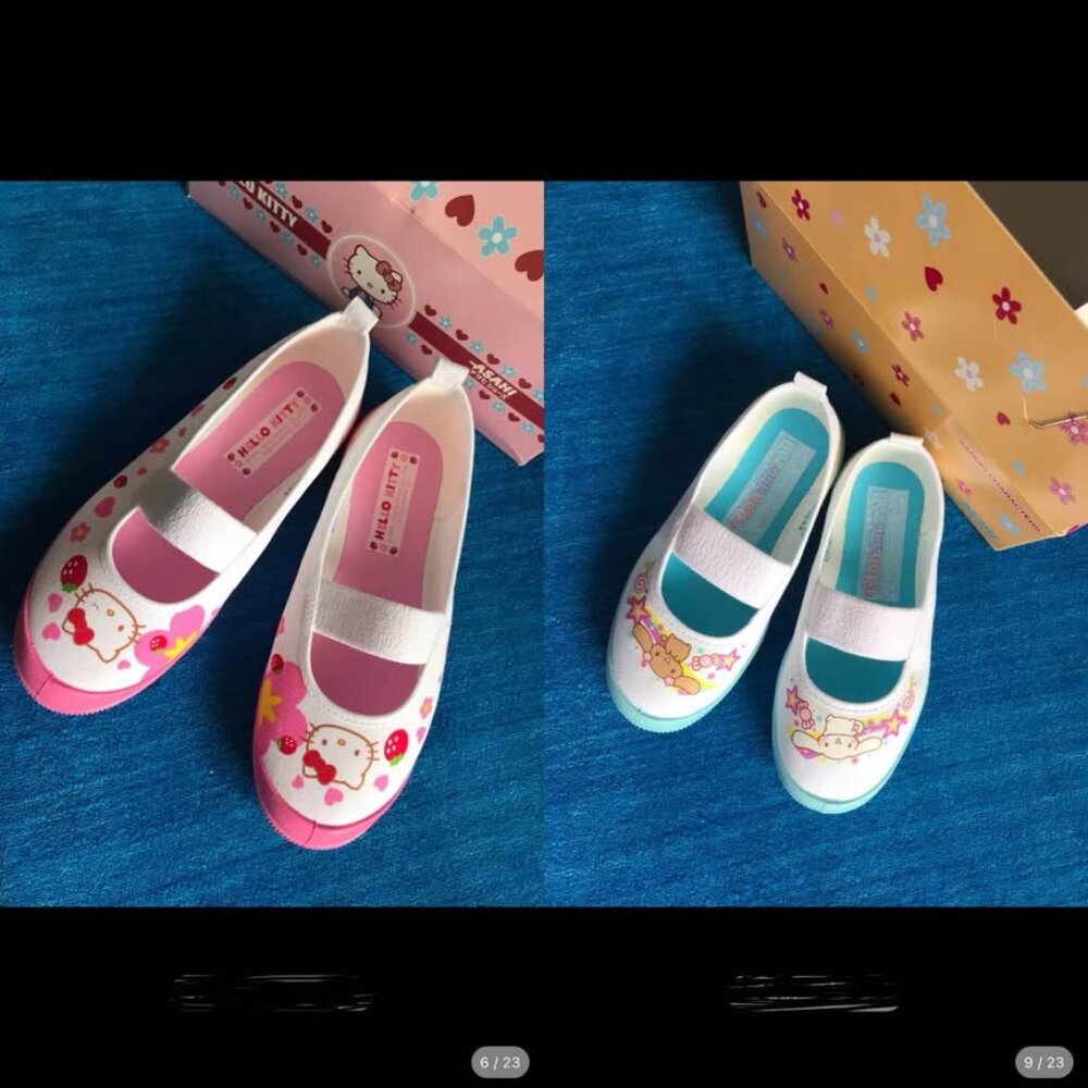 Hello kitty kids indoor shoes made in Japan